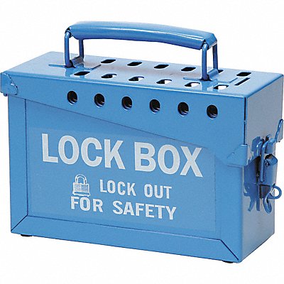 BRADY 45190 Group Lockout Box Heavy Duty Steel Blue