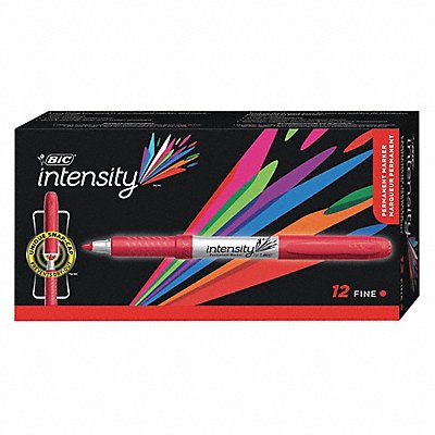 BIC BICGPM11RD Permanent Marker Red PK12