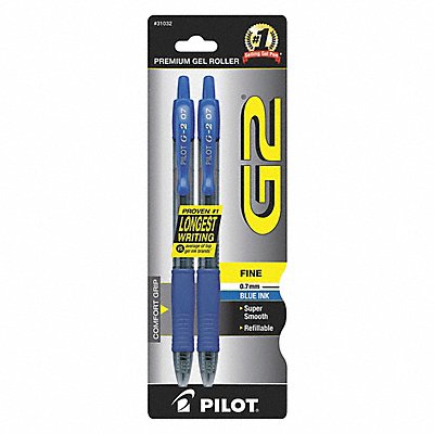 PILOT PIL31032 Rollerball Pens Blue PK2