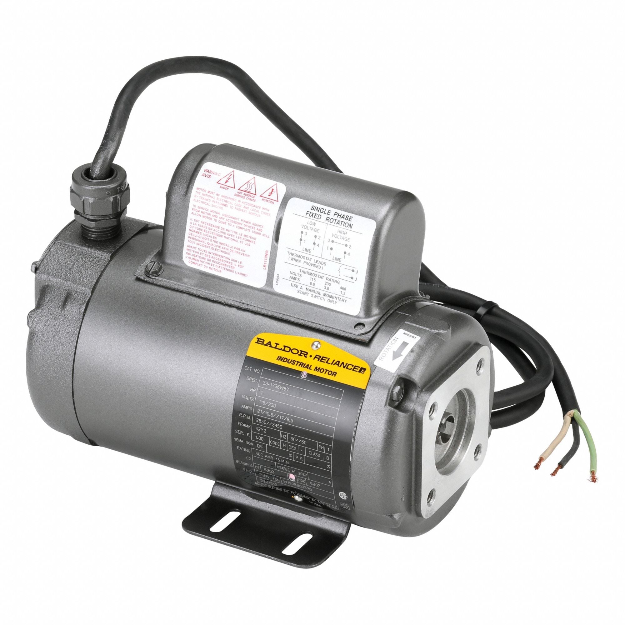 SOUTHWORTH 2221612 Motor Single Phase 1 Hp Southworth Oem