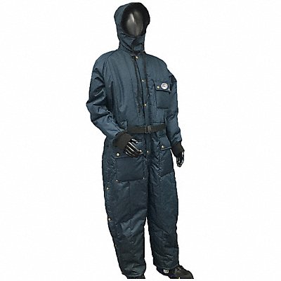POLAR PLUS 22020RSMLB Coverall with Hood Navy Nylon