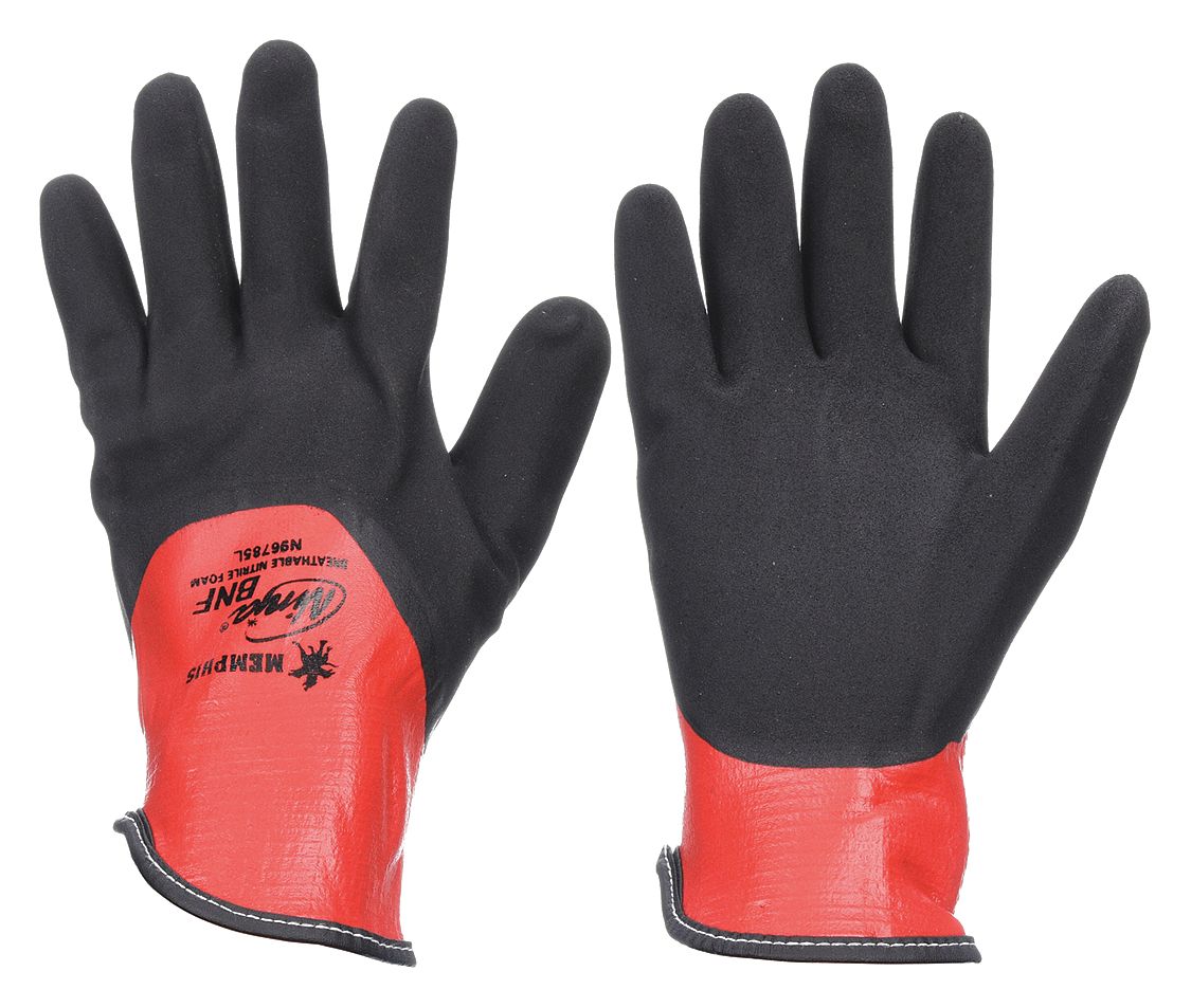 MCR SAFETY N96785L J0593 Coated Gloves Nylon L PR