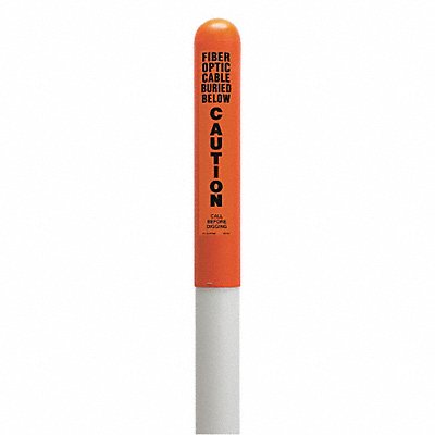 TAPCO 113779A Utility Dome Marker 66inH Orange/Blk/Wht
