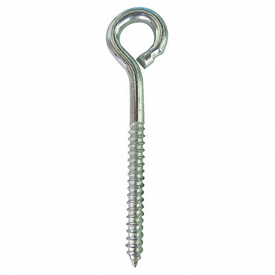 GRAINGER U170220250275 Eye WOOD SCREW Shank D 1/4 in PK10