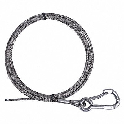 DAYTON 35Z854 Winch Cable SS 3/16 in x 20 ft.