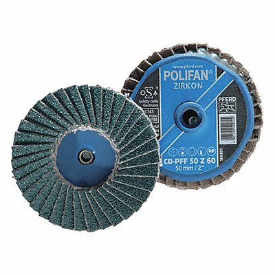 PFERD 42814 Mini Flap Disc 2 in 40 Grit Zirconia