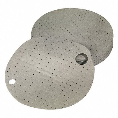 CONDOR 35ZR02 Drum Top Pad Chem/Hazmat Grey PK25