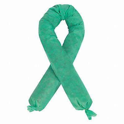 CONDOR 35ZR56 Absorb Sock Chemical Hazmat 4 ft L PK4