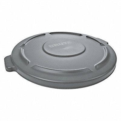 RUBBERMAID COMMERCIAL PRODUCTS FG263100Grey J2224 Garbage Can Top Flat Snap-On Closure Grey
