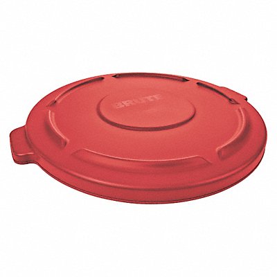 RUBBERMAID COMMERCIAL PRODUCTS FG263100RED J2224 Garbage Can Top Flat Snap-On Closure Red