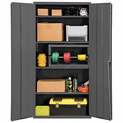 DURHAM MFG 360295 Storage Cabinet 72 x36 x18 Grey 4Shlv