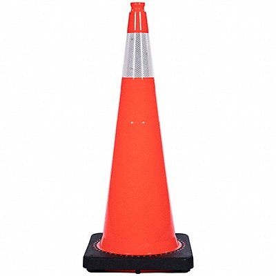 GRAINGER RS90055CT3M6 Traffic Cone 12 lb Orange Cone Color