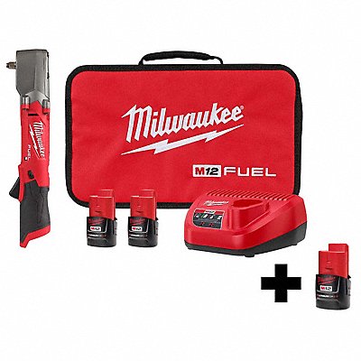 MILWAUKEE 25642200000000 M12 3/8 Right Angle Impact Wrench Kit