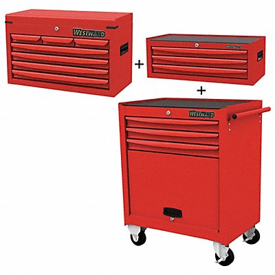 WESTWARD 361LM7 Rolling Cabinet.3 Drawers