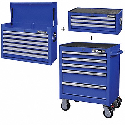 WESTWARD 361LN6 Rolling Cabinet Interemediate Blue