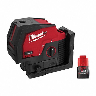 MILWAUKEE 36222000000000 M12 Cross/Point Laser + CP3.0 Battery