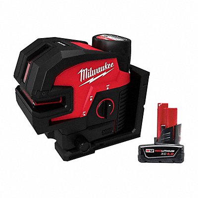 MILWAUKEE 36242100000000 M12 Cross w/ 4PT Laser + XC4.0 Battery