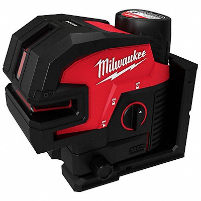 MILWAUKEE 362421 Cross Line Laser Kit Green Range 165 ft