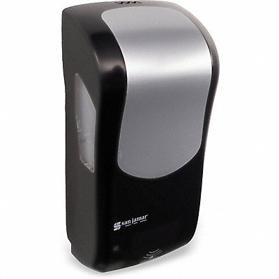SAN JAMAR SHF970BKSS Soap/San/Lotion Disp BLK/SLVR 900mL 4inD