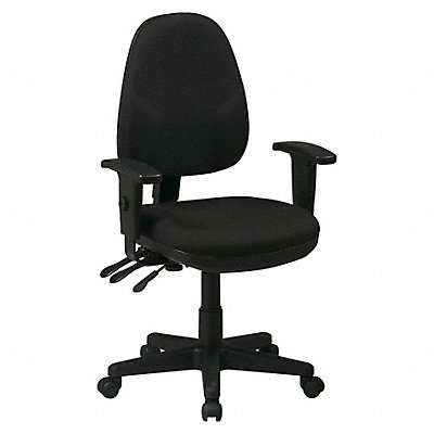 OFFICE STAR 36427231 Desk Chair Fabric Black 15-20 Seat Ht