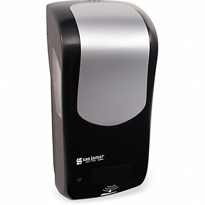 SAN JAMAR SH970BKSSGR Soap/San/Lotion Disp BLK/SLVR 900mL 4inD