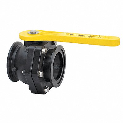 BANJO MV300CF Manual 2-Way Ball Valve Flange Polypro