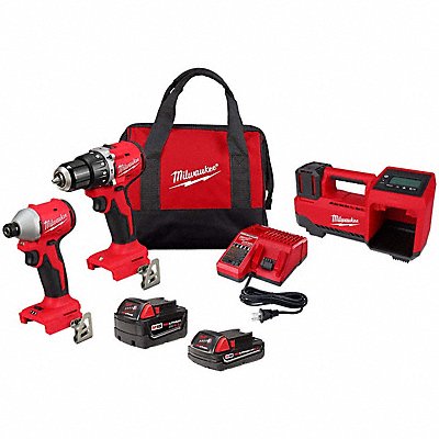 MILWAUKEE 369322CX284820 M18 Compact Combo Kit+M18 Inflator