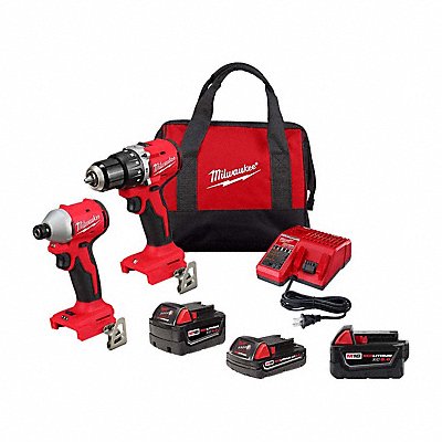 MILWAUKEE 369322CX48111850 M18 Compact Combo Kit+M18 XC5.0 Battery