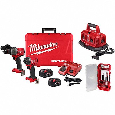MILWAUKEE 3.69722485918064E+21 Combo Kit 18V 2.3 lb Li Ion Battery