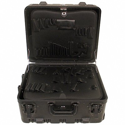 PLATT 369THSGSH Protective Case 5 in TSA Combo Lock with Recessed Latches Blk