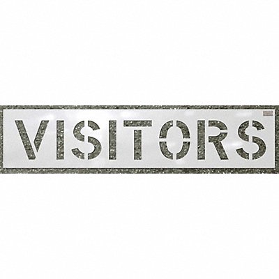C.H. HANSON 70051 Stencil Visitors 12 x 9 In.