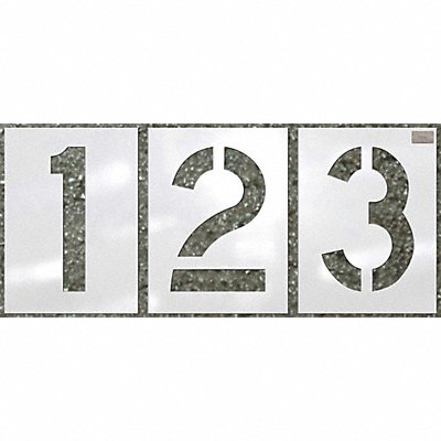 C.H. HANSON 70358 Stencil Number Kit 12pcs. 12 x 9 In.