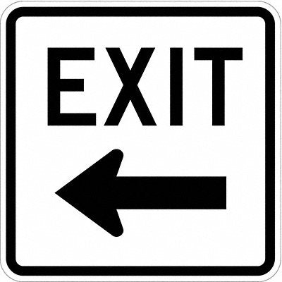 LYLE T11024EG18x18 Exit Sign For Parking Lots 18 x 18