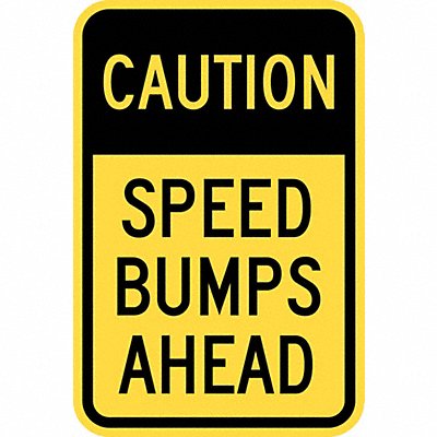 LYLE T11028EG12x18 Speed Bump Traffic Sign 18 x 12