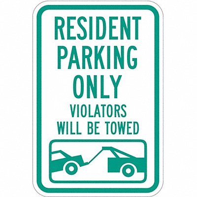 LYLE T11034EG12x18 Resident Parking Sign 18 x 12