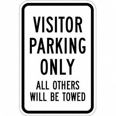 LYLE T11045EG12x18 Visitor Parking Sign 18 x 12
