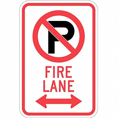 LYLE T11059HI12x18 Fire Lane Parking Sign 18 x 12