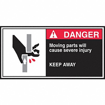 ACCUFORM LECN172 CEMA Label 2 1/2 in x 5 in Vinyl PK5