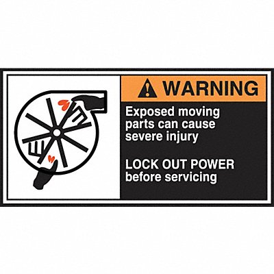 ACCUFORM LECN369 CEMA Label 2 1/2 in x 5 in Vinyl PK5