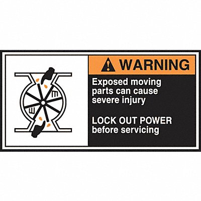 ACCUFORM LECN363 CEMA Label 2 1/2 in x 5 in Vinyl PK5