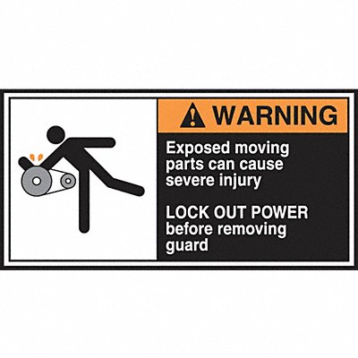 ACCUFORM LECN360 CEMA Label 2 1/2 in x 5 in Vinyl PK5