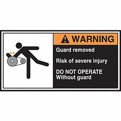 ACCUFORM LECN366 CEMA Label 2 1/2 in x 5 in Vinyl PK5