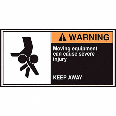 ACCUFORM LECN364 CEMA Label 2 1/2 in x 5 in Vinyl PK5