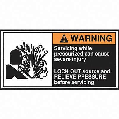 ACCUFORM LECN376 CEMA Label 2 1/2 in x 5 in Vinyl PK5