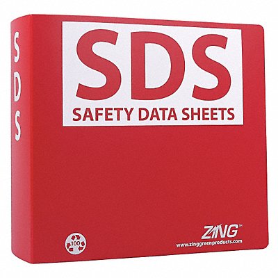 ZING 6032 GHS SDS Binder 3 in.