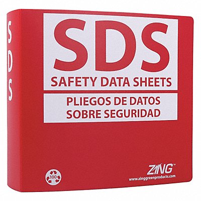 ZING 6035 GHS SDS Binder 3 in Bilingual