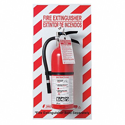 ZING 2671 FireExtinguisher Back Plate 29x13In Glow