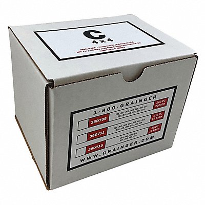 GRAINGER 36D715 Slotted Shim Assortment Tabbed 80 pcs