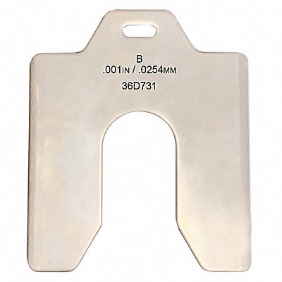 GRAINGER 36D731 Slotted Shim 3x3 Inx0.001In PK20