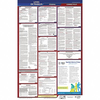 JJ KELLER 400CT Labor Law Poster Fed/STA CT SP 40Wx26inH